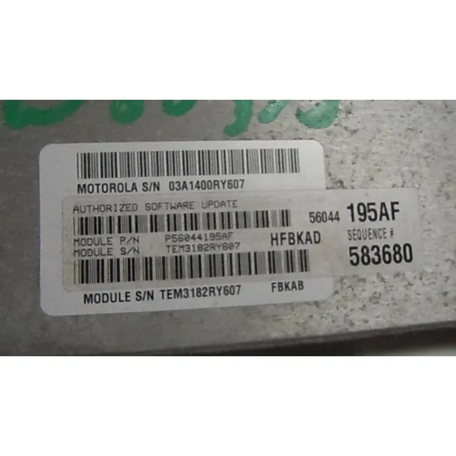 Computadora Jeep Liberty 2002/2003 3.7l