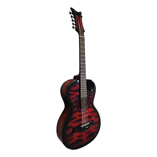 Bajo Quinto Ocelotl® Sr3001 Electroacústico Cedro Color Rojo