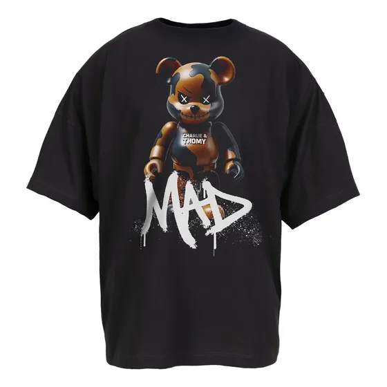 Remera Oversized Charlie & Thomy Modelo Mad Algodón
