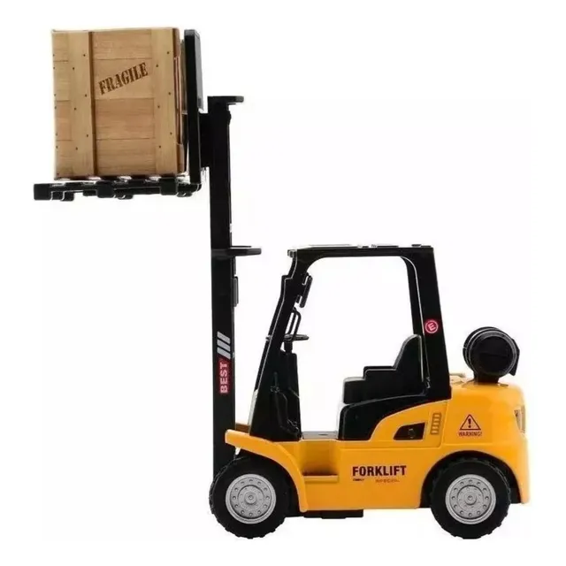 Empilhadeira De Metal 1/32 Miniatura Com Fricção Forklift