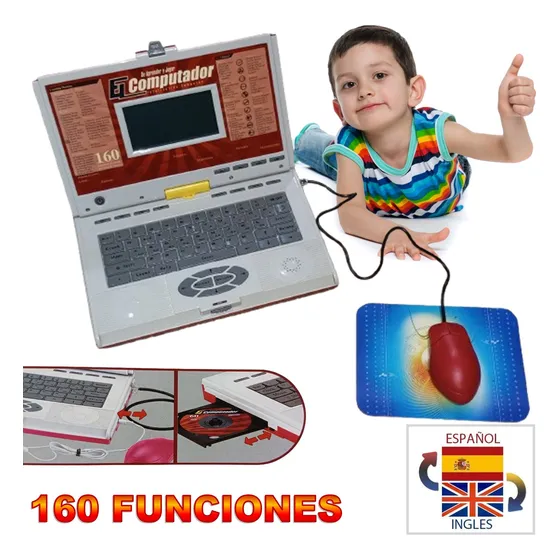 Pc Laptop Para Niños De 160 Funciones 80 Ingles O 80 Español