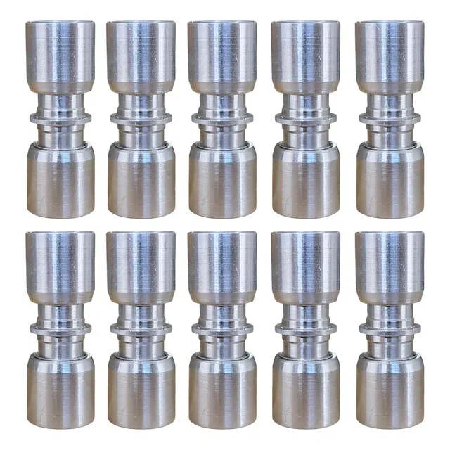 Kit 10 União Lokring 5/16 X 5/16 Alumínio P/ Ar Condicionado