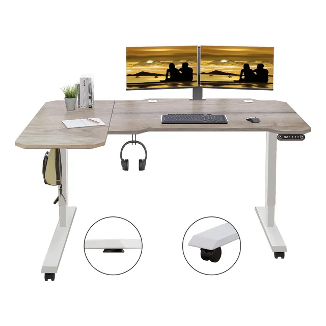 Escritorio Modernos Altura Ajustable Electrico 150x78 Cm New