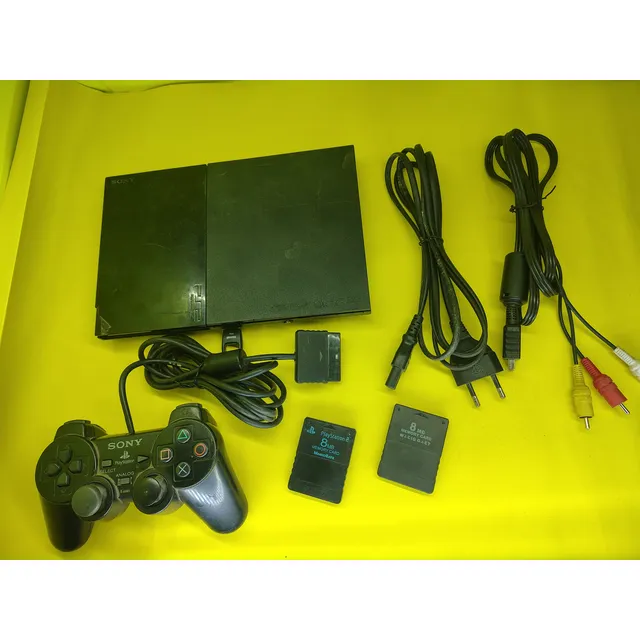 Ps2 O Playstation 2 Slim 64gb Opl Negro