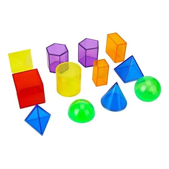 12x Blocos De Padrão Transparente Cor Sensorial Para Jogos