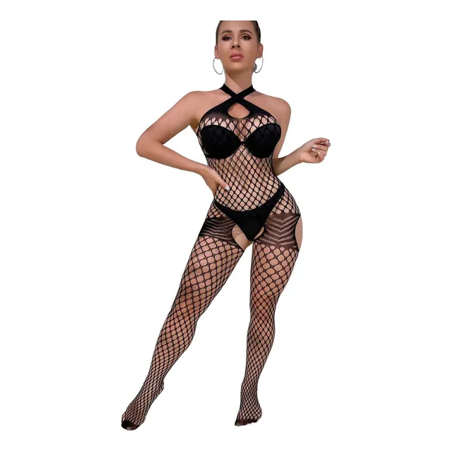 Az. Lencería De Mujer Babydoll De Rejilla Medias Sexy
