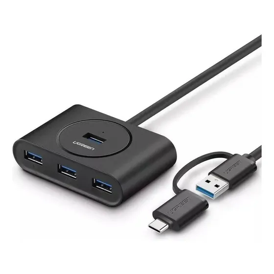 Ugreen Hub Usb 3.0 Con Otg C,smartphone,mackbook,surface Pro | Cuotas sin interés