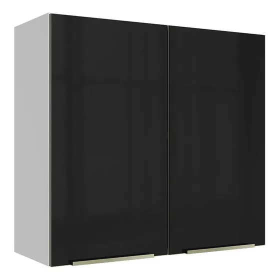 Alacena Gabinete Superior Cocina Lux Madesa 70cm Bn Color Blanco/Negro