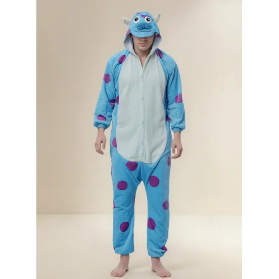 Disfraz De Pijama De Sullivan Mike De Dibujos Animados Para