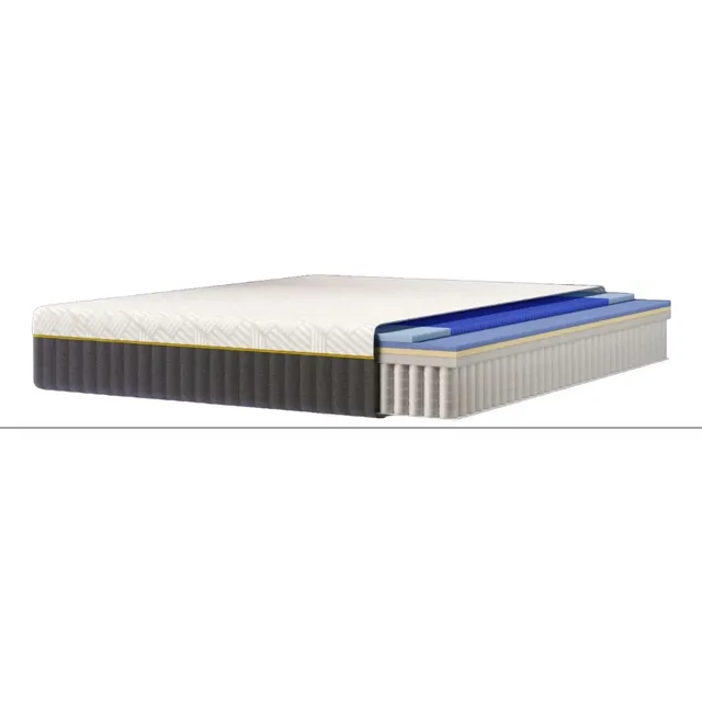 Colchon Emma Queen Size Airgrid Elite Fresco Blanco Blanco