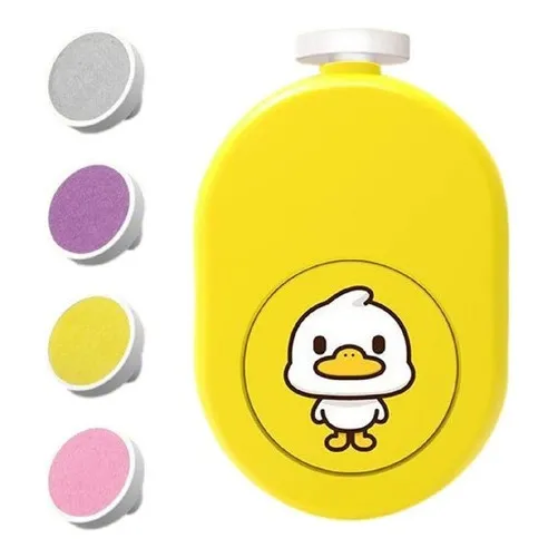 Corta Uñas Para Bebés Y Niños Lima Eléctrica Pulidor Patito