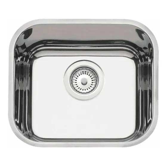 Pileta De Acero Inoxidable Cocina C/válvula 40x34x17 Embutir
