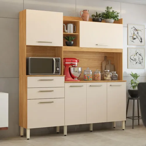 Cozinha Completa Indekes Toronto 10 Portas 2 Gavetas Freij/Off