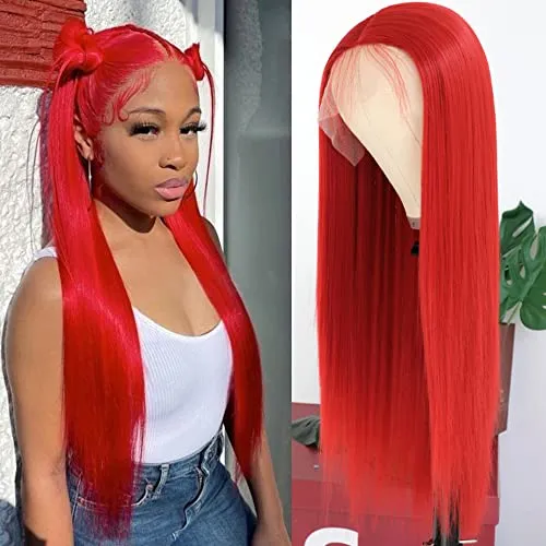 Pelucas Rojas Fogosas Para Mujeres Pelo Rojo Largo Bhpmk