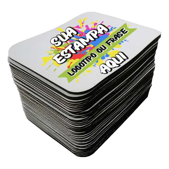 Mouse Pad Personalizado 15x20 Cm Emborrachada 100 Un 