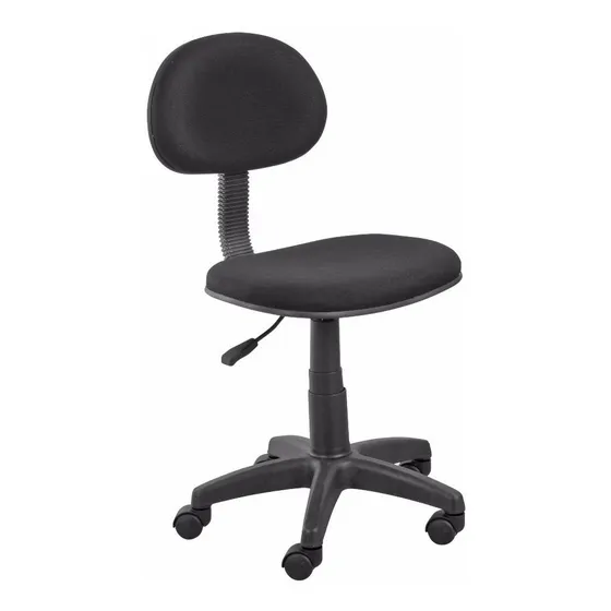 Silla Secretarial Con Base Nylon Michigan Tela Negra Nueva