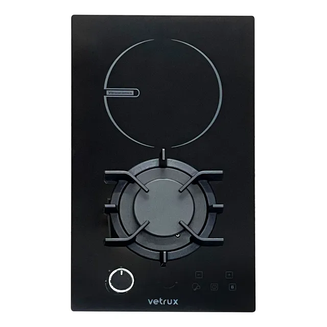 Tope De Cocina Dual Gas/eléctrico 2hornillas Flexi Vetrux