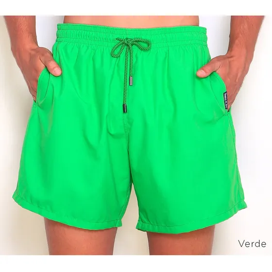 Short De Baño En Microfibra Unicolor Beachman