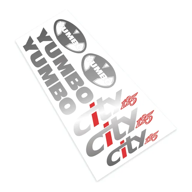 Calcos Stickers Yumbo City 125 | Colores Grupo A