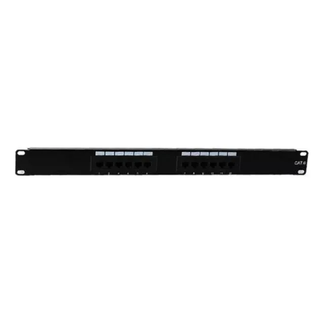 Panel De Parcheo Xcase Utp Cat 6 Con 12 Puertos