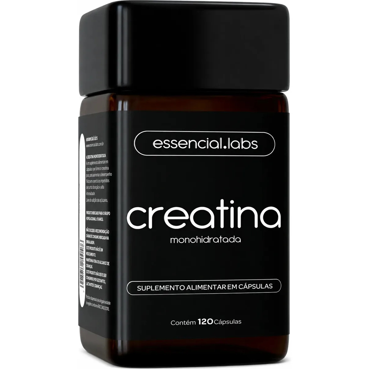 CREATINA MONOHIDRATADA 100% Pura com Matéria-Prima Importada - 3g de Creatina por Dose - 120 Cápsulas CREATINA MONOHIDRATADA 100% Pura com Matéria-Prima Importada - 3g de Creatina por Dose - 120 Cápsulas