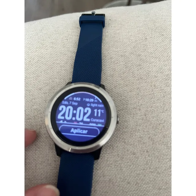 Reloj Vivoactive 3 Garmin Negro Milanese Azul Plateado