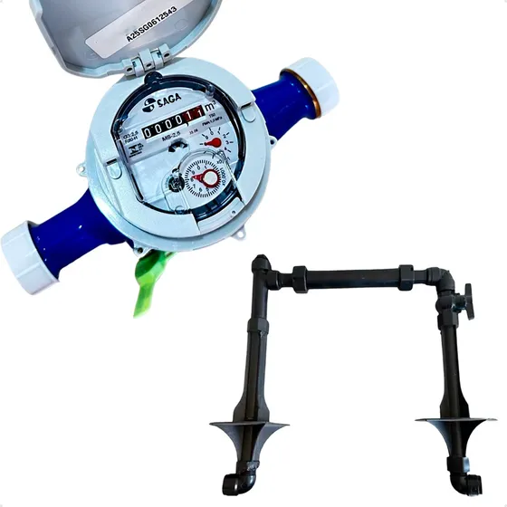 Kit Hidrômetro Multijato E Cavalete 2,5 Dn20 3/4'' X190mm