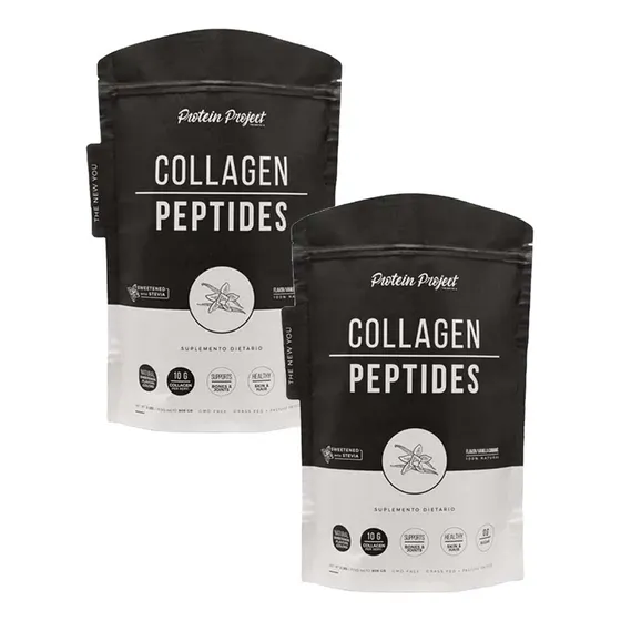 Protein Project Collagen Peptides 908gr Colageno X2 Vainilla