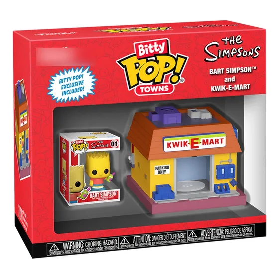 ¡Funko Bitty Pop! Towns The Simpsons Bart Simpson Kwik-e-Mart