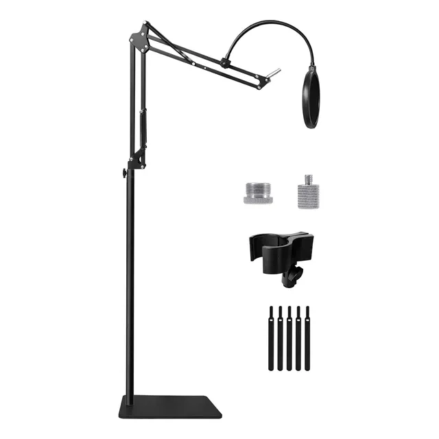Pie De Micro Brazo Boom Para Blue Yeti, Nano, Snowball, H...
