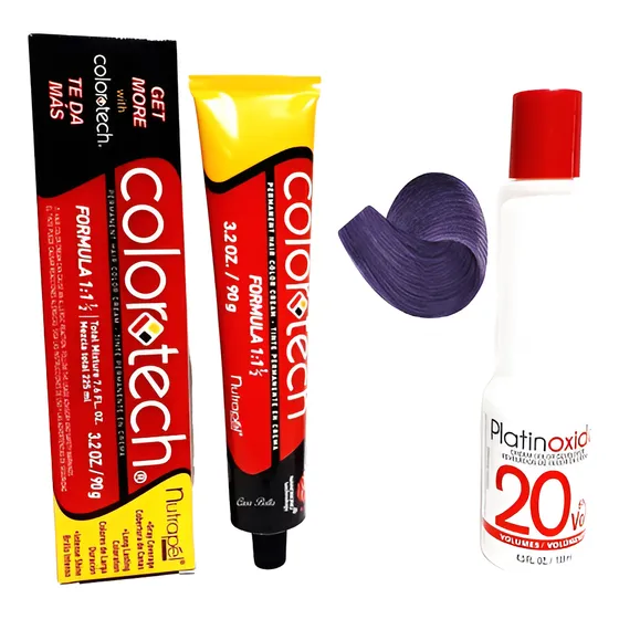 Tinte Recargado R221 Colortech Con Peroxido Nutrapel