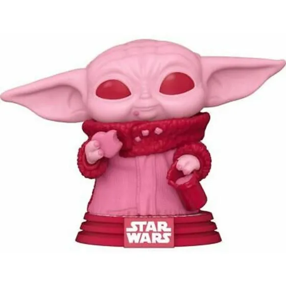 Boneco Funko Pop Star Wars San Valentín Grogu con galletas 493