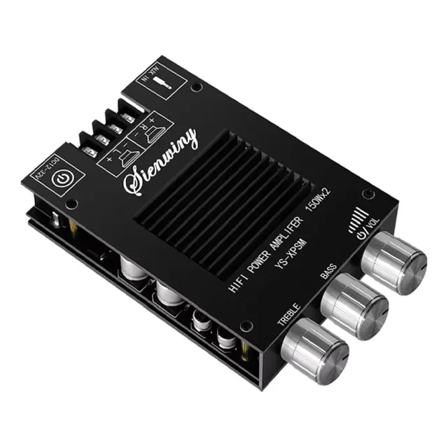Amplificador 2x150w Bluetooth Aux In Hifi C/agudos/graves