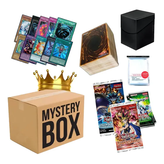 Yugioh Super Mystery Box Cartas Deckbox Lote Sobres Y + Mystery Box Inglés