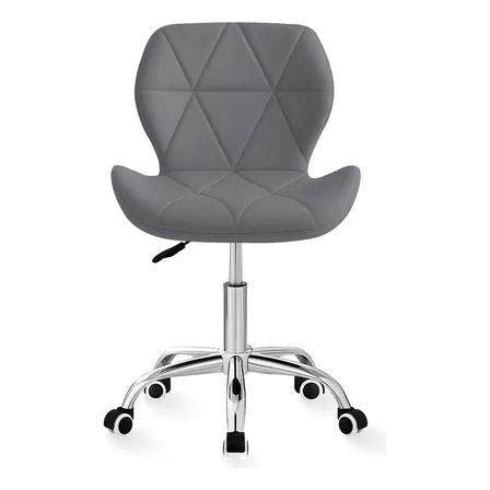 Silla Oficina Giratoria Estetica Linium Vinipiel – Gris – Cuero Sintético