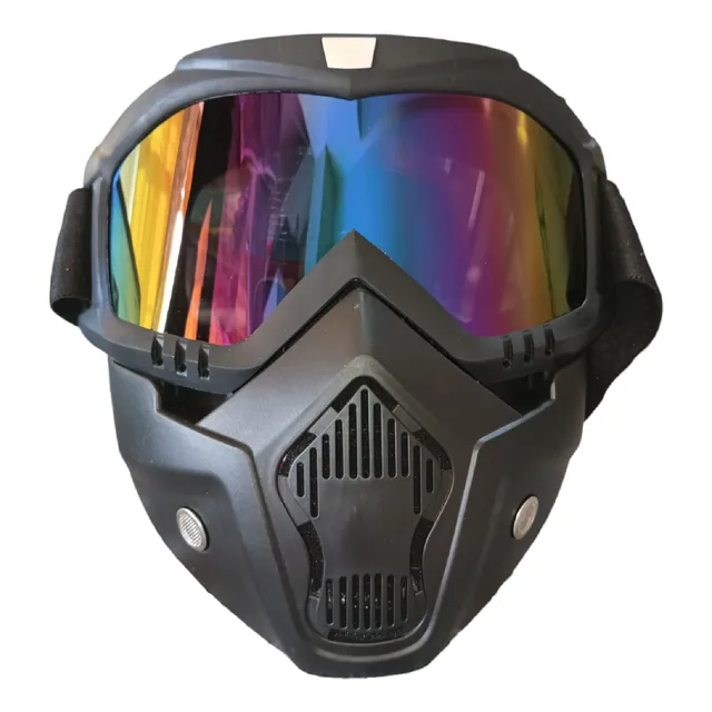 Lente Mascara Tactica Careta Tapa Boca Motocross Moto