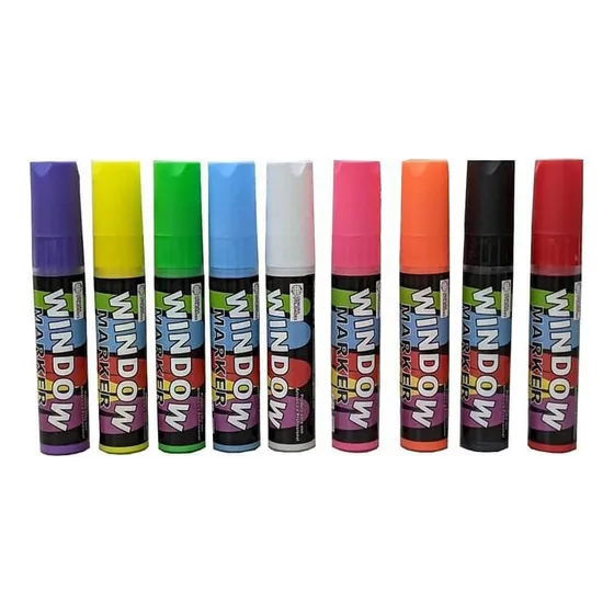 Caneta Para Escrever Em Vidro Kit 8