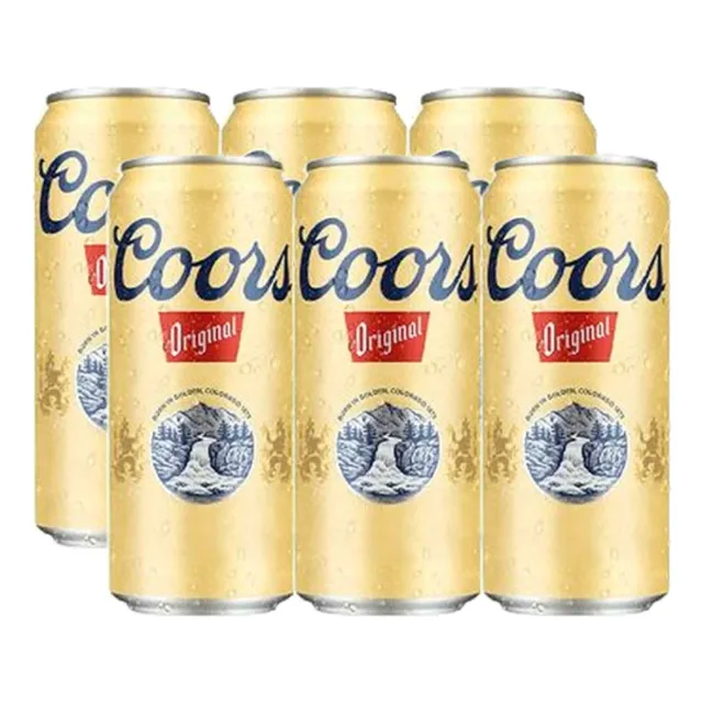 Pack 6 Cervezas Coors Lata 473 Ml