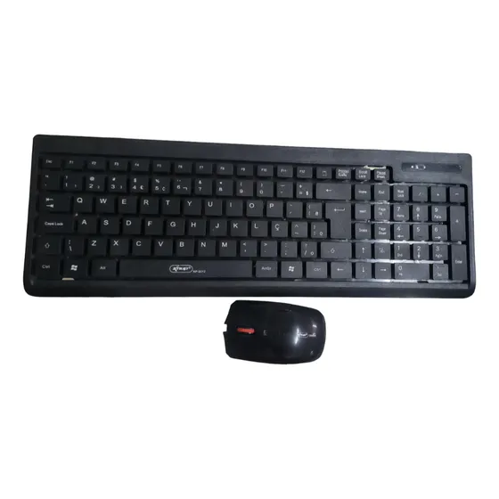 Kit Teclado E Mouse Sem Fio Knup Gzm386 Preto Computador Pc
