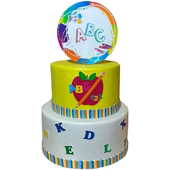 Bolo Fake / Falso Abc Alfabeto - Ideal Pegue Para E Monte