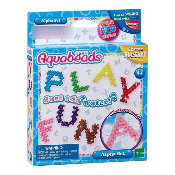 Juego Infantil Didactico Aquabeads Abecedario Manualidades