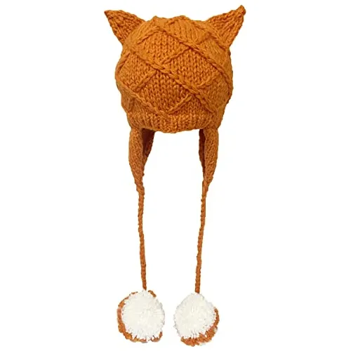 Gorro De Lana Con Orejas De Gato