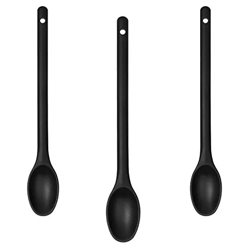 3 Piezas De Silicona Long Spoon Nonstick Cf9lb