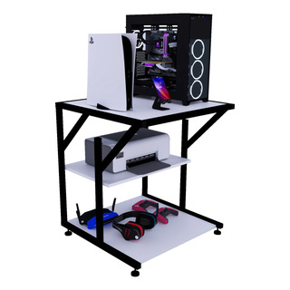 Mesa Auxiliar Pc Gamer Cts Cube M Esquinero Acero 3 Repisas Mesa Auxiliar Pc Gamer Cts Cube M Esquinero Acero 3 Repisas
