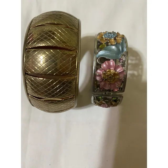 Pulseras De Metal Gruesas. Usadas!