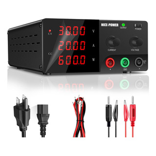 Nice-power® 30v/20a Fuente De Alimentación Regulada Laboratorio 600wfuente De Alimentación De Carga De Alta Potencia Nice-power® 30v/20a Fuente De Alimentación Regulada Laboratorio 600wfuente De Alimentación De Carga De Alta Potencia