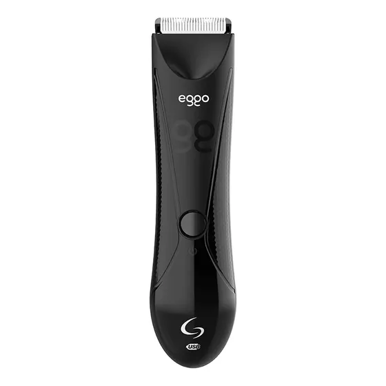 Afeitadora Rasuradora Gama Eggo Corporal Usb Masculina Color Negro