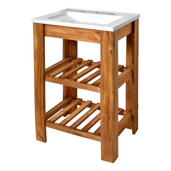 Vanitory 50cm Diseño Nordico + Bacha Mueble Calidad Hogar