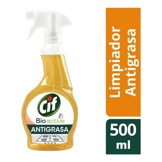 Cif Bioactive. Antigrasa Dosificador 500 Ml + Recarga 450 Ml