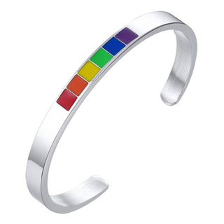 De Orgullo, De Material Acero Inoxidable Y Iris Para Parejas De Orgullo, De Material Acero Inoxidable Y Iris Para Parejas